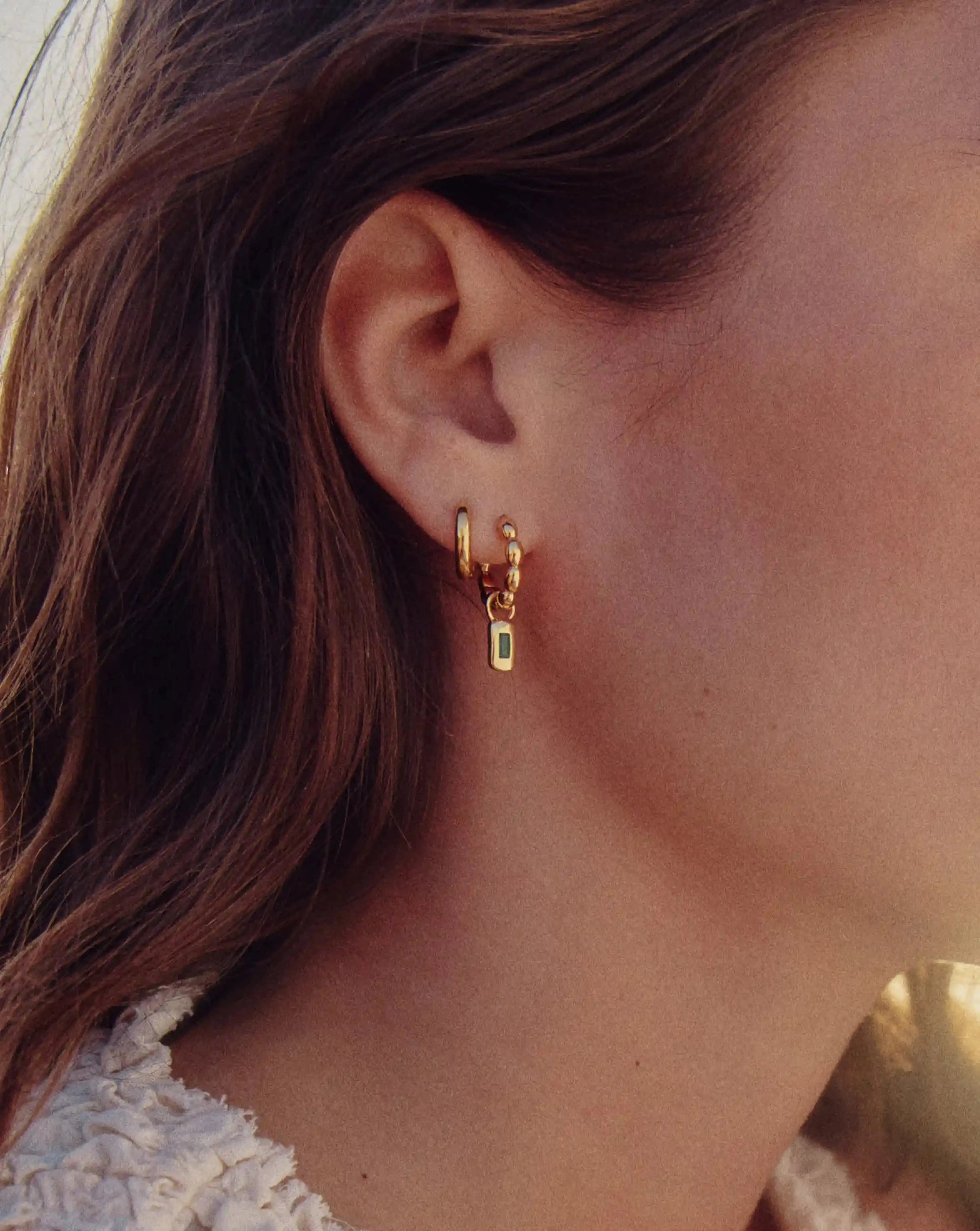 The Destination Hoop Set | 18k Gold Plated Earrings Missoma 