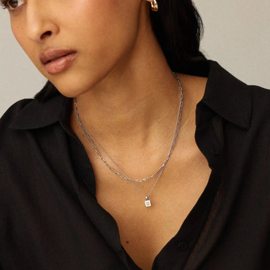 The Effortless Necklace Set | Platinum Plated Necklaces Missoma 