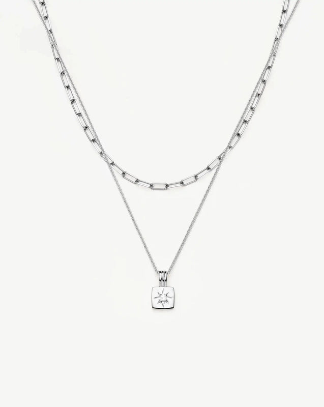 The Effortless Necklace Set | Platinum Plated