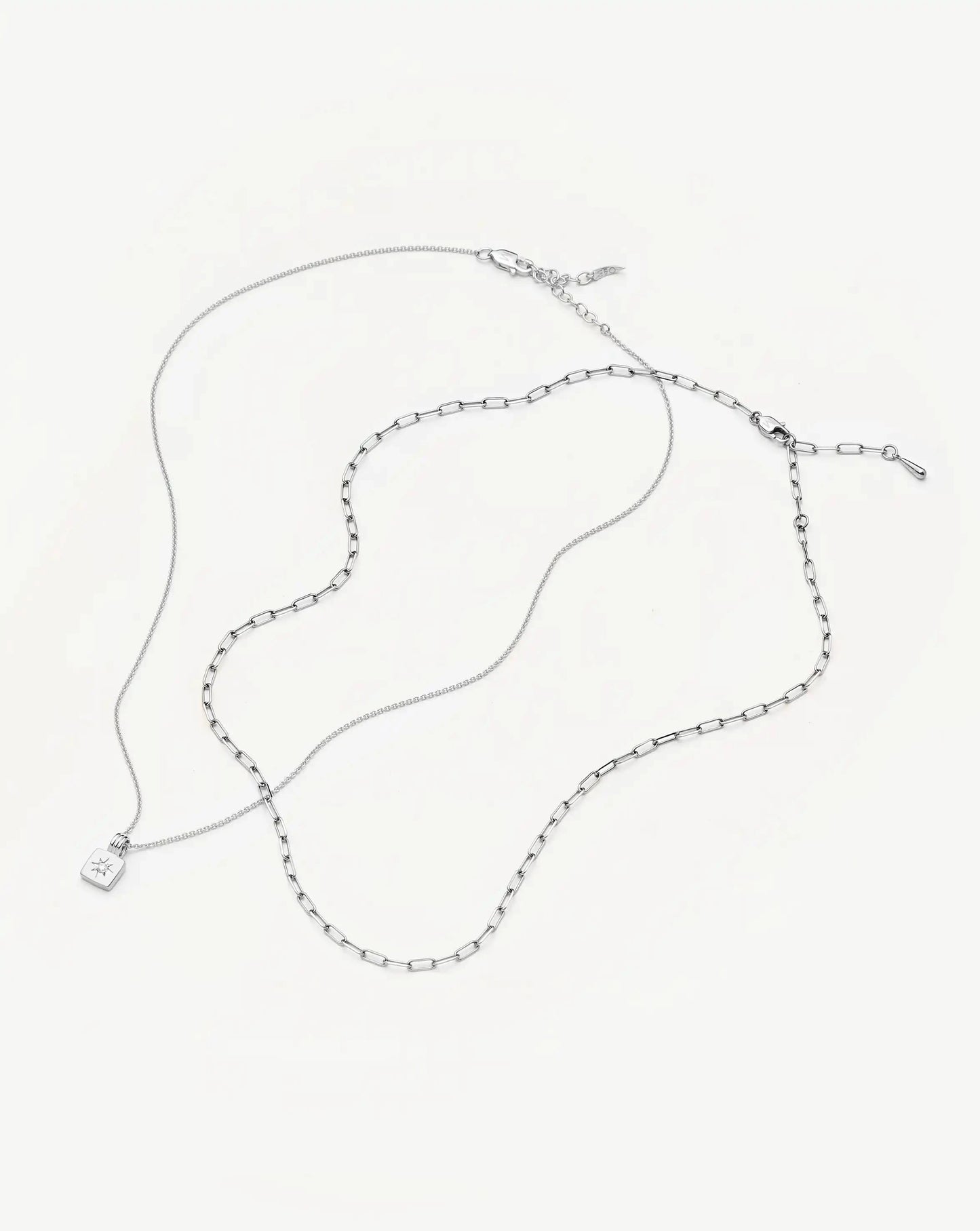 The Effortless Necklace Set | Platinum Plated Necklaces Missoma 
