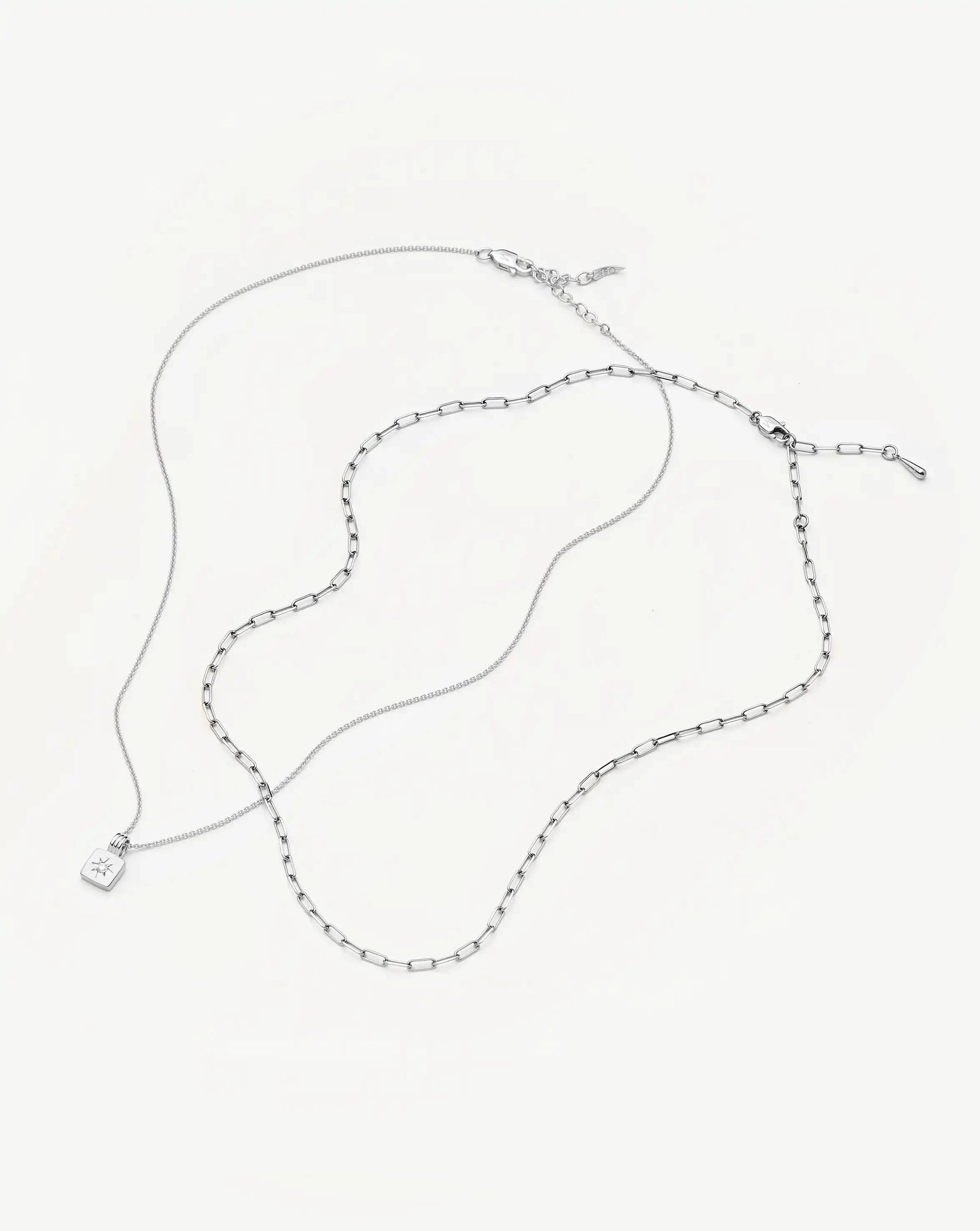 The Effortless Necklace Set | Platinum Plated Necklaces Missoma 