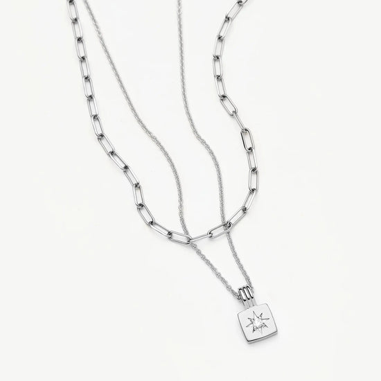 The Effortless Necklace Set | Platinum Plated Necklaces Missoma 