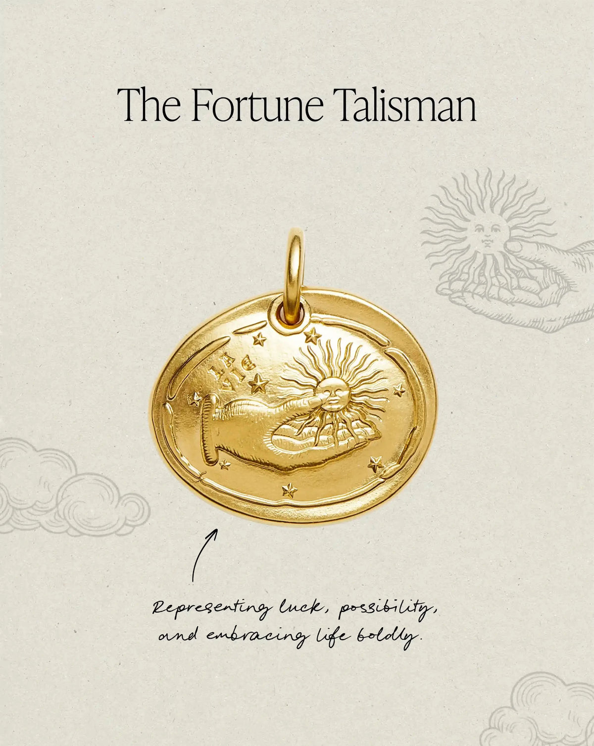 The Fortune Talisman Pendant | 18k Gold Plated Pendants Missoma 