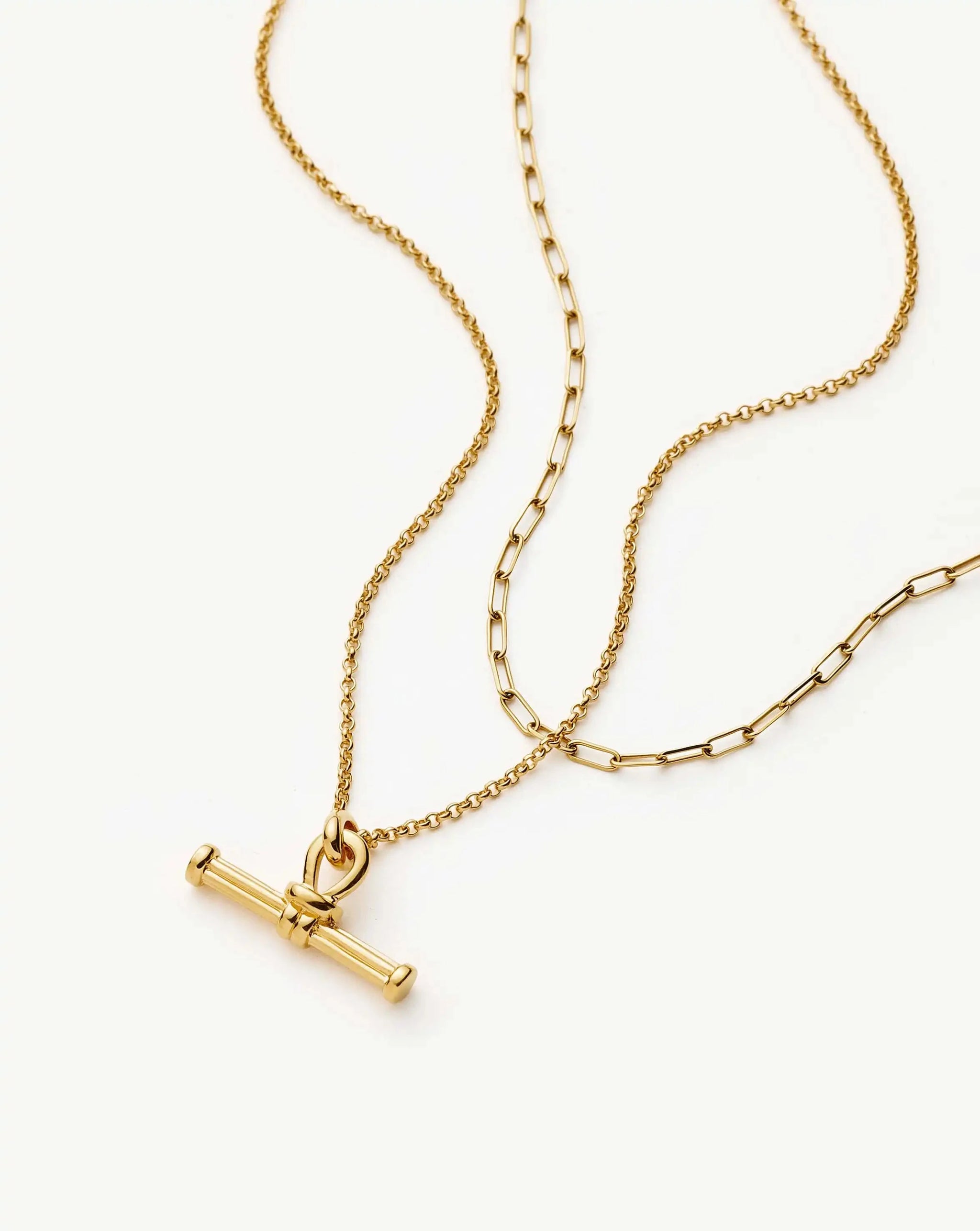 The Founder T-bar Necklace Set | 18k Gold Plated Necklace Sets Missoma 