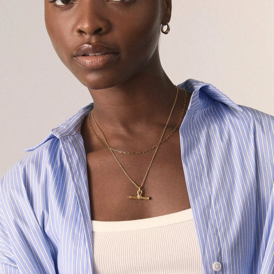 The Founder T-bar Necklace Set | 18k Gold Plated Necklace Sets Missoma 