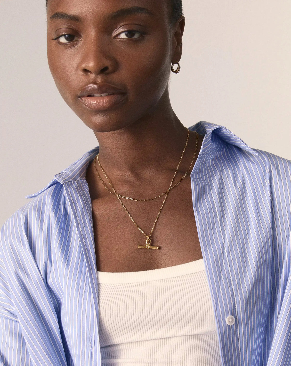 The Founder T-bar Necklace Set | 18k Gold Plated Necklace Sets Missoma 