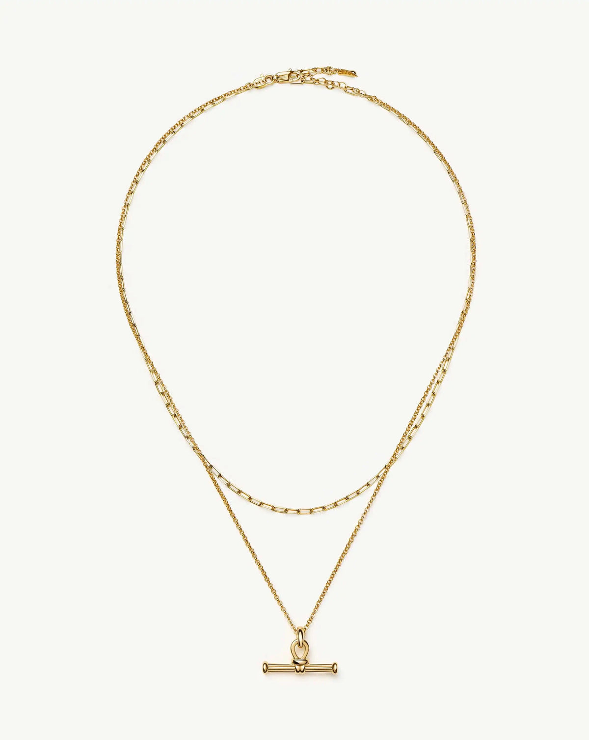The Founder T-bar Necklace Set | 18k Gold Plated Necklace Sets Missoma 