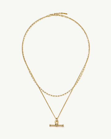 The Founder T-bar Necklace Set | 18k Gold Plated Necklace Sets Missoma 