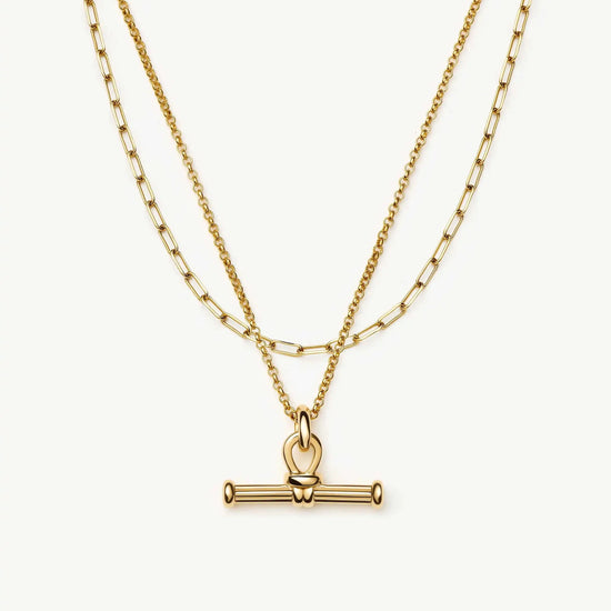 The Founder T-bar Necklace Set | 18k Gold Plated Necklace Sets Missoma 