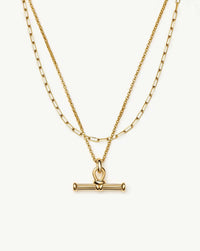 The Founder T-bar Necklace Set | 18k Gold Plated Necklace Sets Missoma 