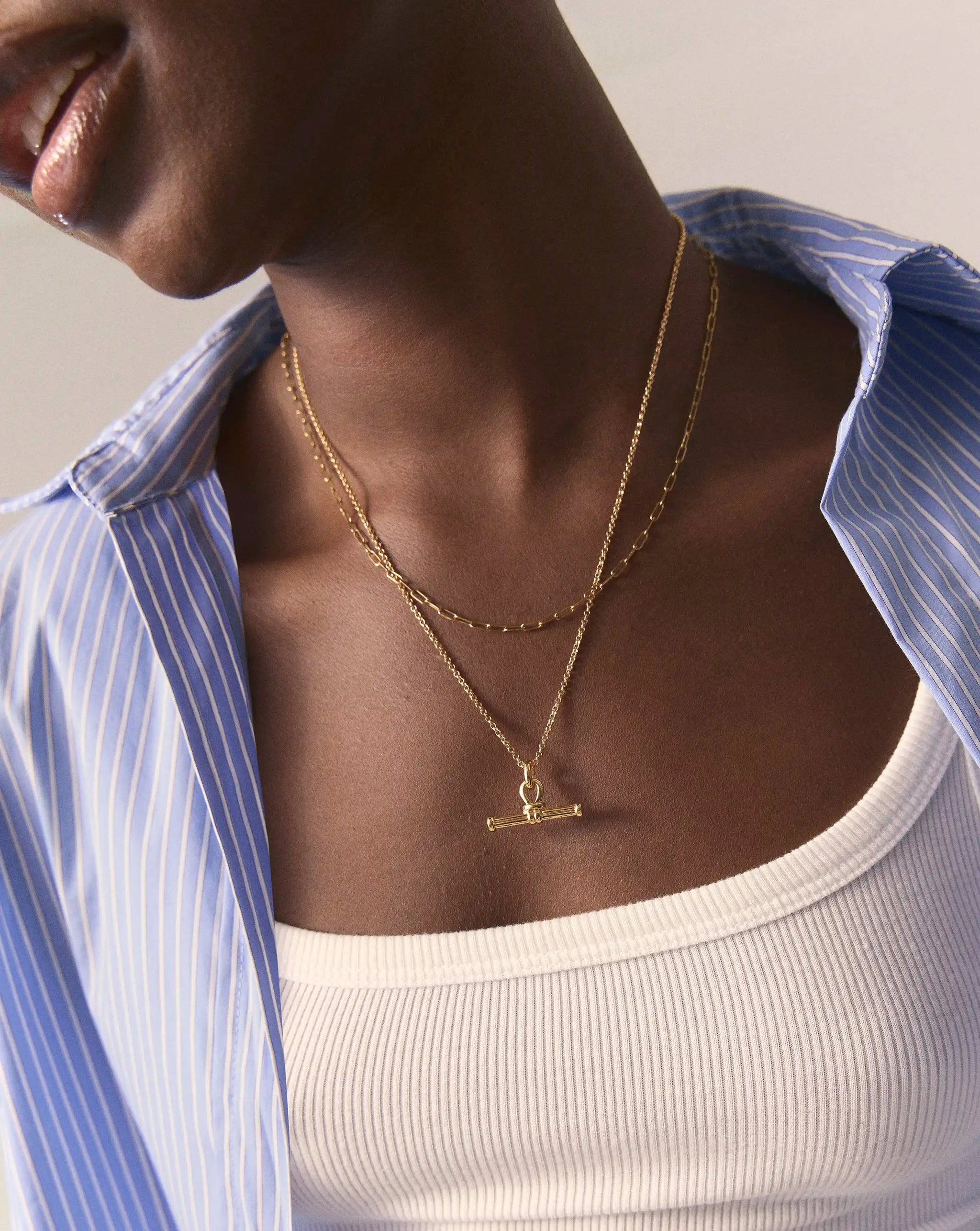 The Founder T-bar Necklace Set | 18k Gold Plated Necklace Sets Missoma 