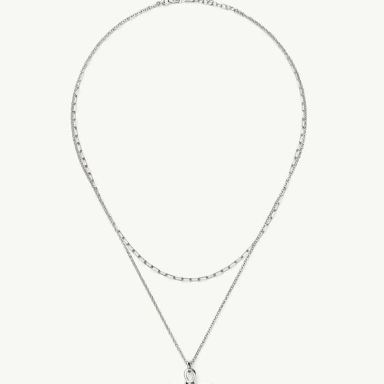 The Founder T-bar Necklace Set | Silver Plated Necklace Sets Missoma 