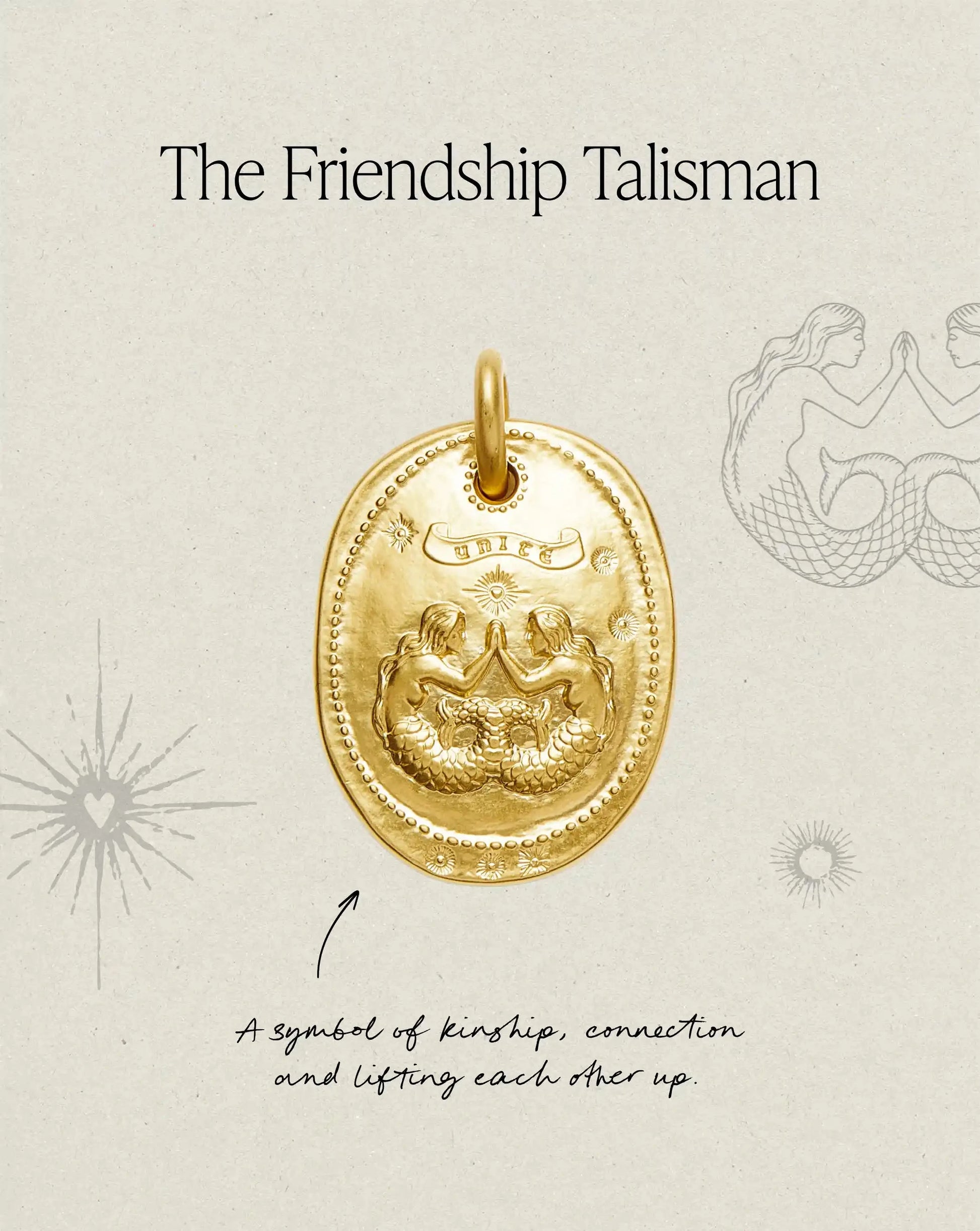 The Friendship Talisman Necklace | 18k Gold Plated Necklaces Missoma 