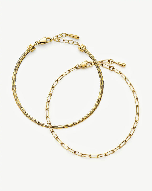 The Go-To Bracelet Set | 18k Gold Plated