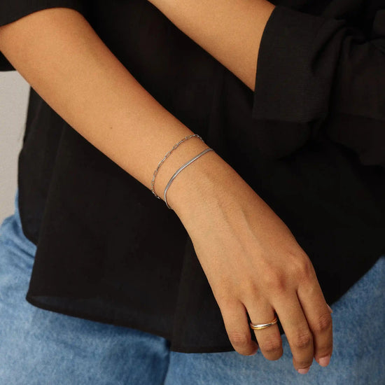 The Go-To Bracelet Set | Platinum Plated Bracelets Missoma 