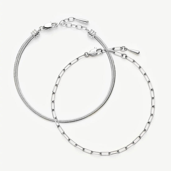 The Go-To Bracelet Set | Platinum Plated Bracelets Missoma 