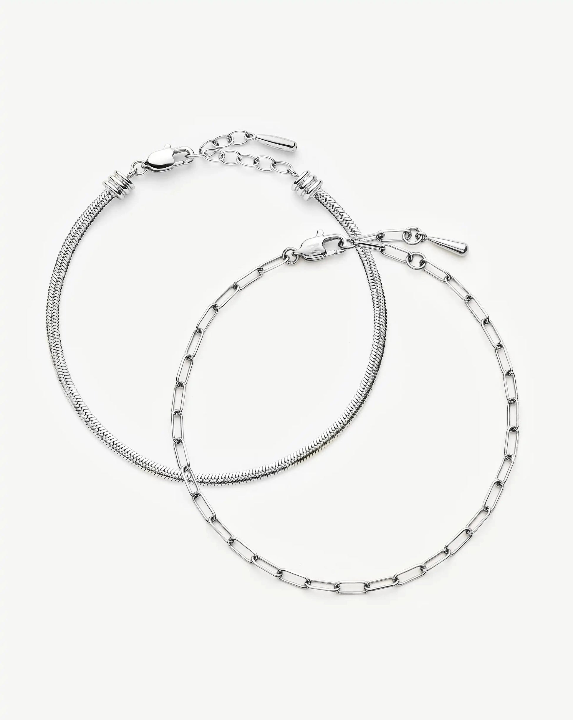 The Go-To Bracelet Set | Platinum Plated Bracelets Missoma 