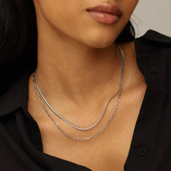 The Go-To Necklace Set | Platinum Plated Necklaces Missoma 