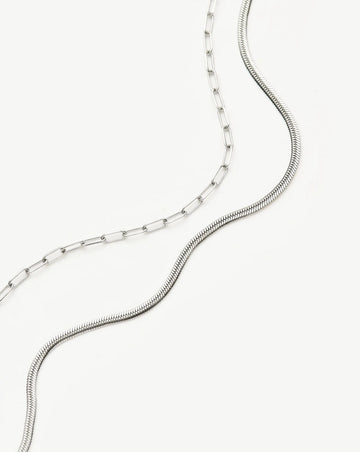 The Go-To Necklace Set | Platinum Plated Necklaces Missoma 