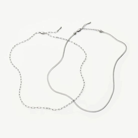 The Go-To Necklace Set | Platinum Plated Necklaces Missoma 