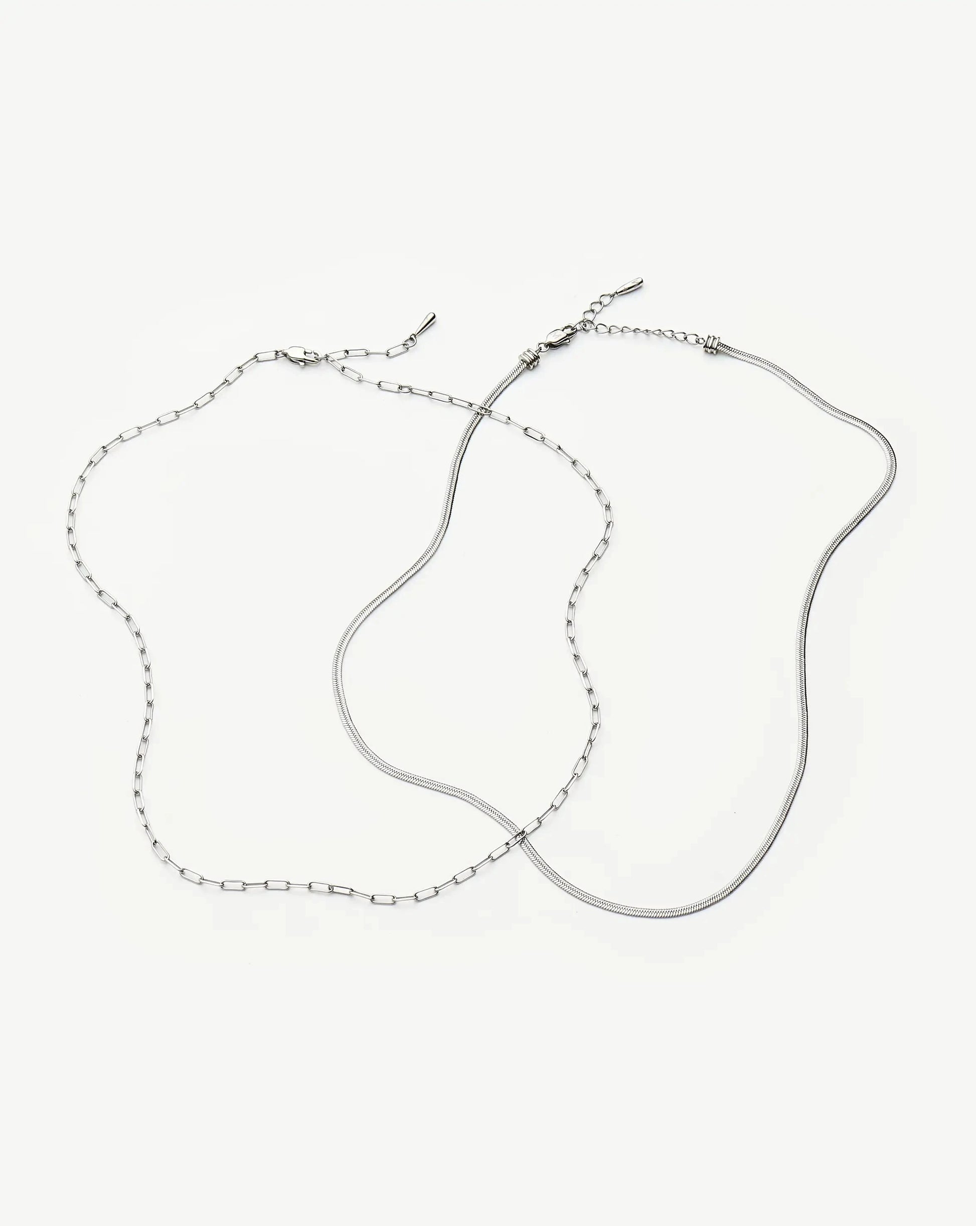 The Go-To Necklace Set | Platinum Plated Necklaces Missoma 