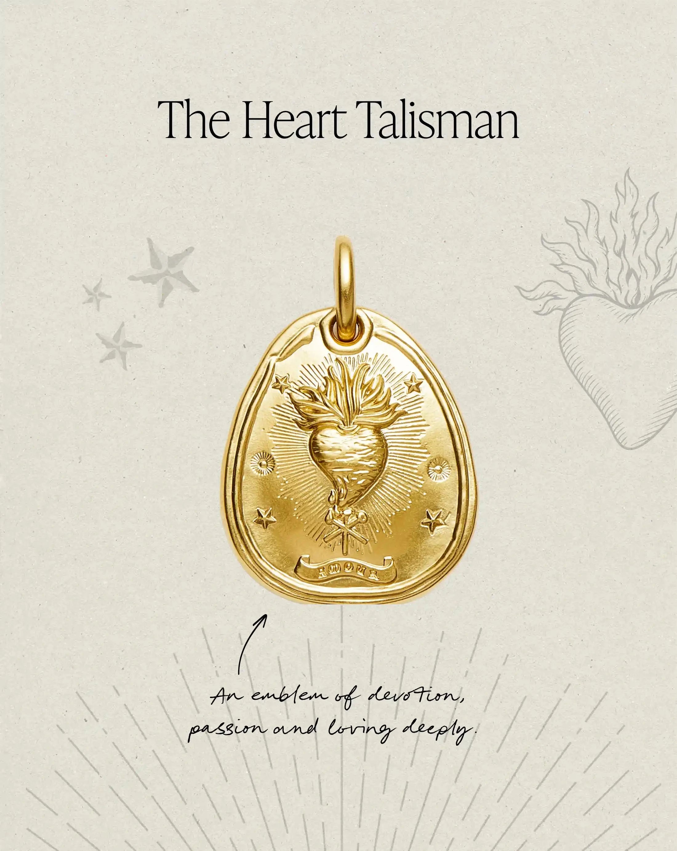 The Heart Talisman Pendant | 18k Gold Plated Pendants Missoma 