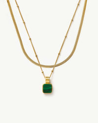 The Malachite Necklace Set | 18k Gold Vermeil, 18k Gold Plated Necklace Sets Missoma 