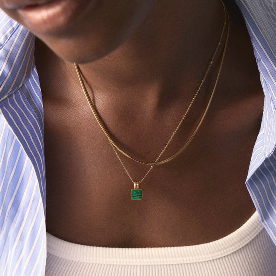 The Malachite Necklace Set | 18k Gold Vermeil, 18k Gold Plated Necklace Sets Missoma 