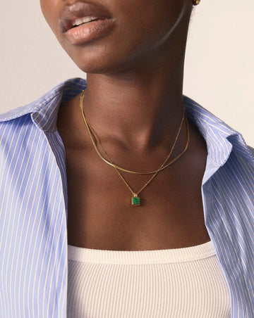 The Malachite Necklace Set | 18k Gold Vermeil, 18k Gold Plated Necklace Sets Missoma 