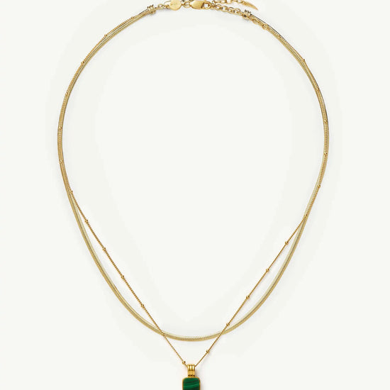 The Malachite Necklace Set | 18k Gold Vermeil, 18k Gold Plated Necklace Sets Missoma 