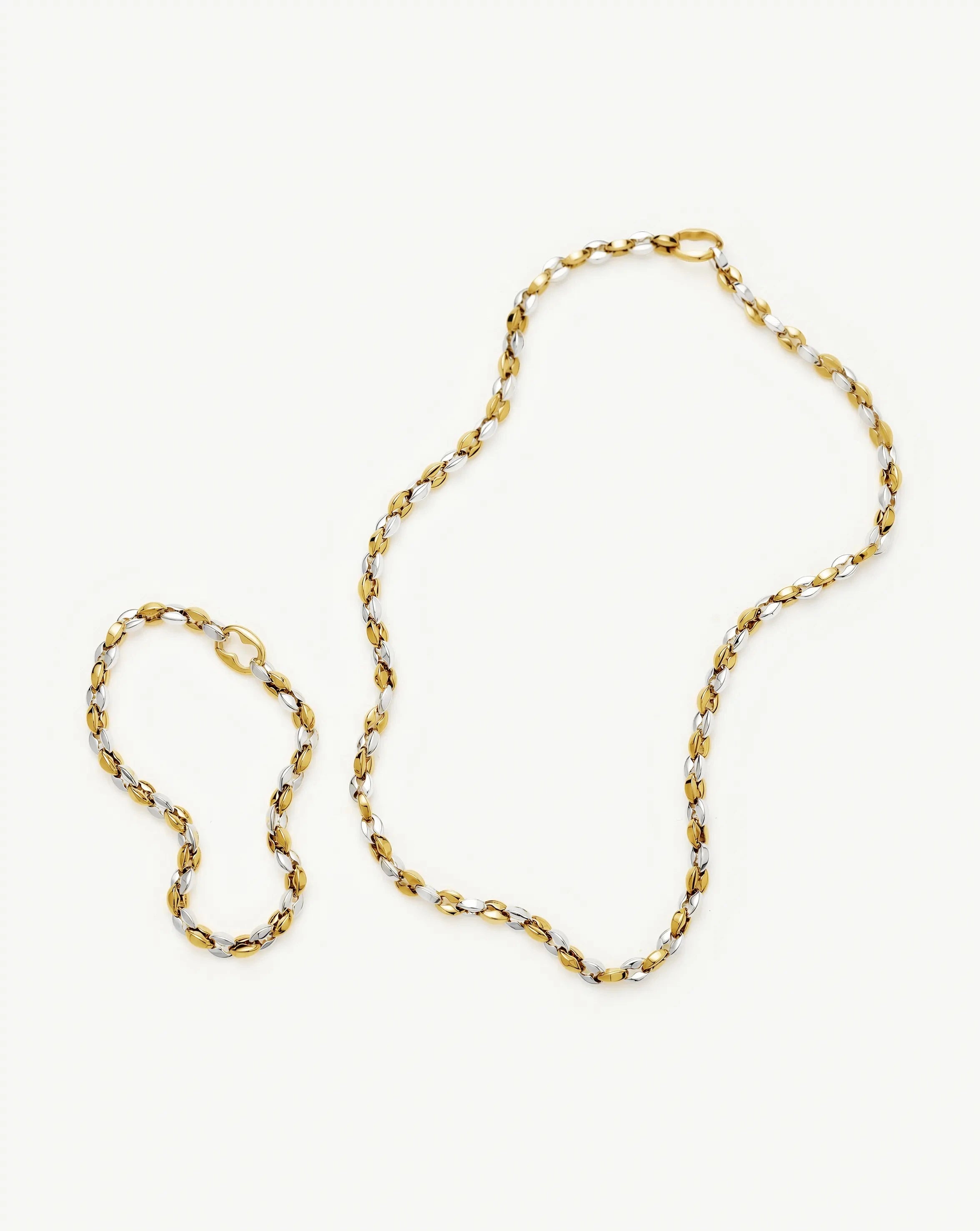 The Mixed Metal Chain Set | Mixed Metal Necklace Sets Missoma 