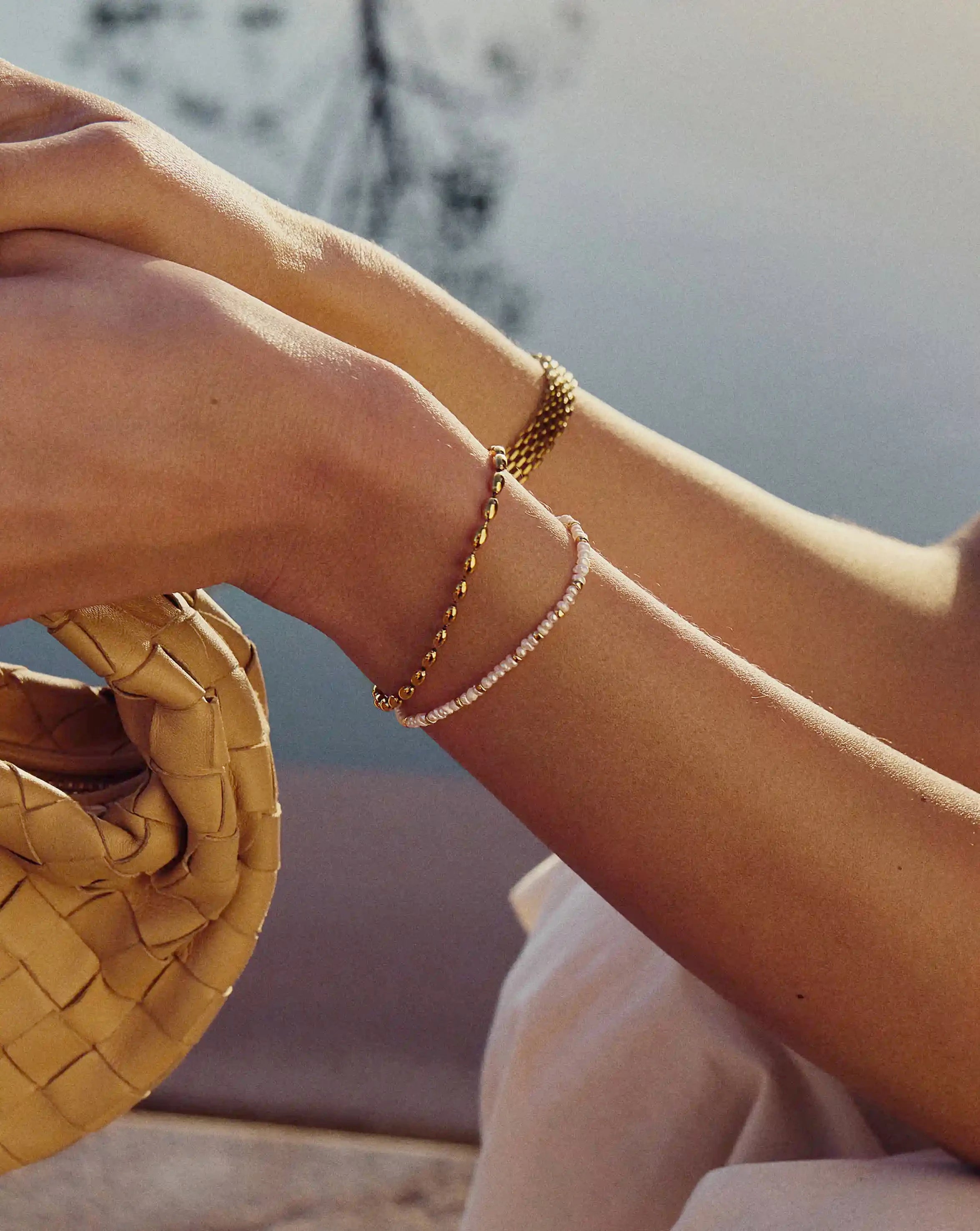 The Pearl-fect Bracelet Set | 18k Gold Plated Bracelets Missoma 