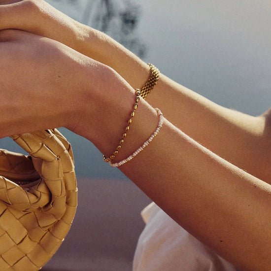The Pearl-fect Bracelet Set | 18k Gold Plated Bracelets Missoma 