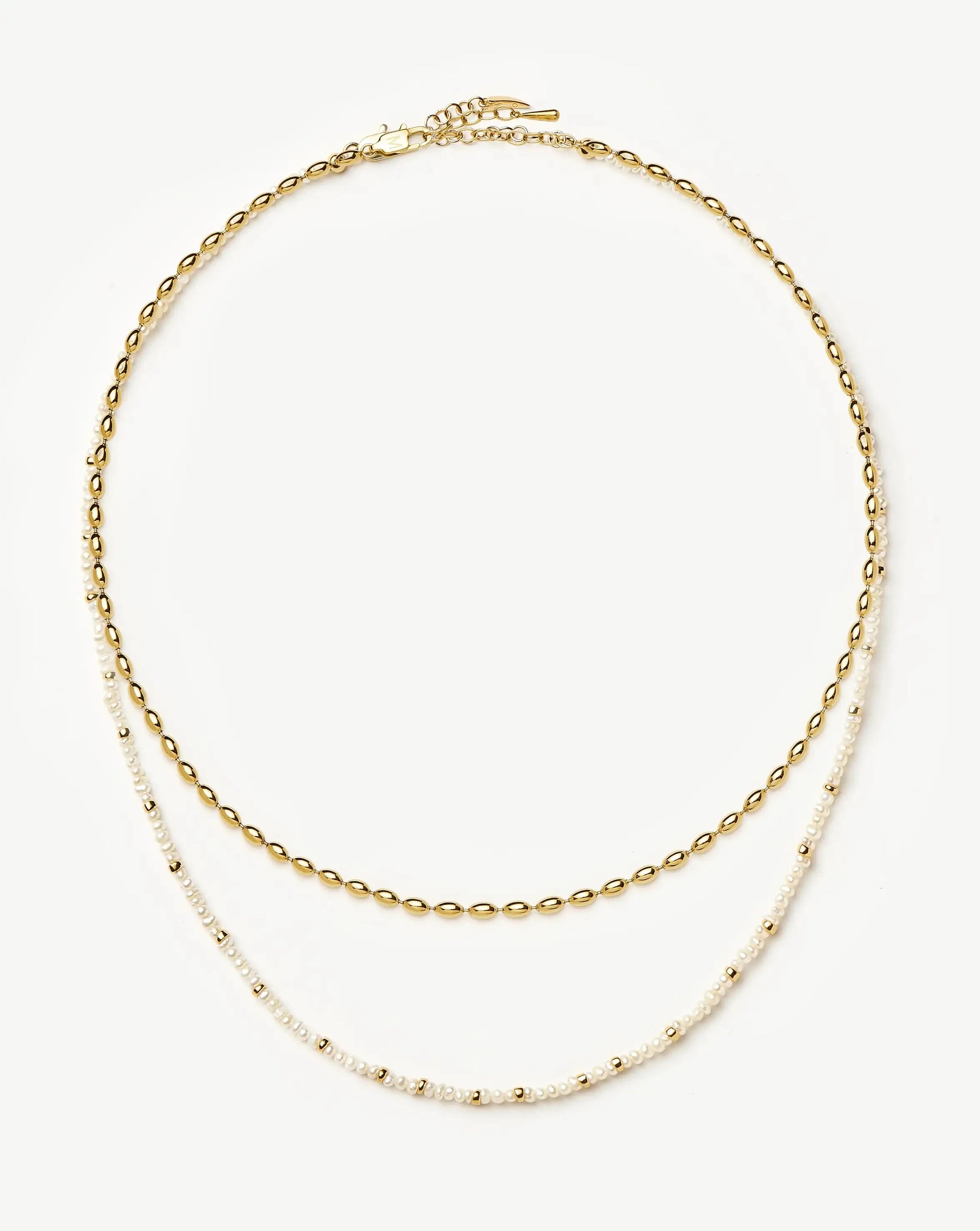 The Pearl-fect Necklace Set | 18k Gold Plated Necklaces Missoma 