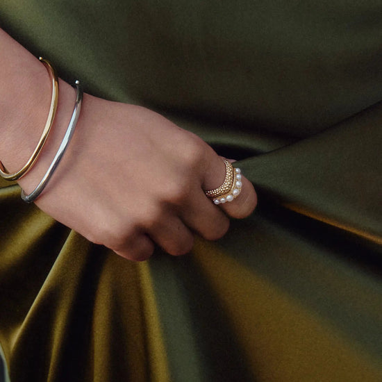 The Pearl-fect Stacking Ring Set | 18k Gold Plated/Pearl Rings Missoma 