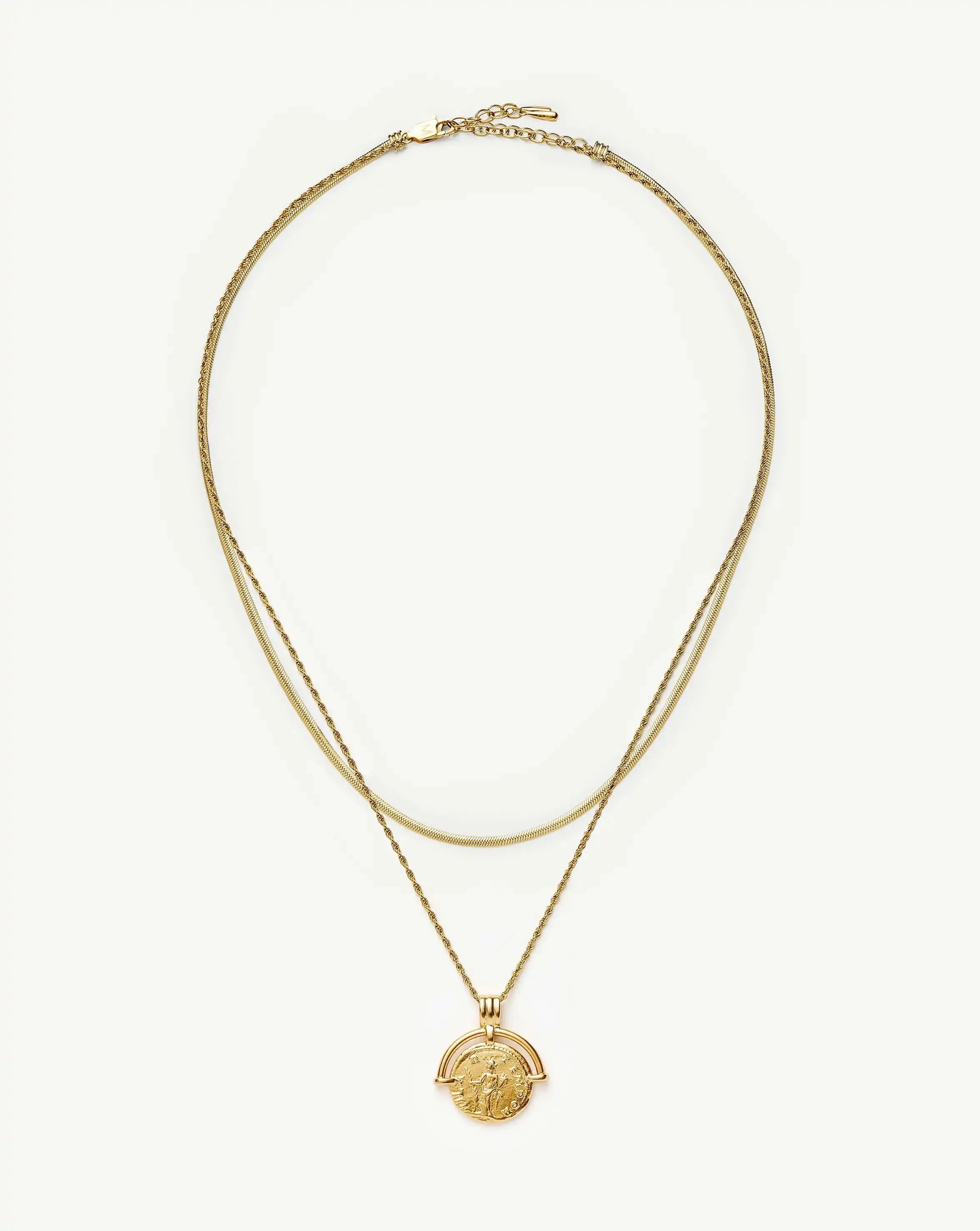 The Roman Arc Everyday Necklace Set | 18k Gold Plated Necklace Sets Missoma 