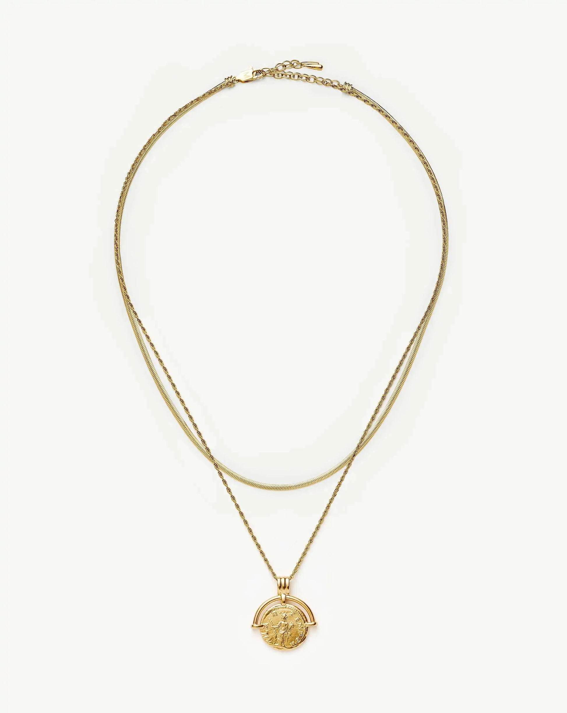 The Roman Arc Everyday Necklace Set | 18k Gold Plated Necklace Sets Missoma 