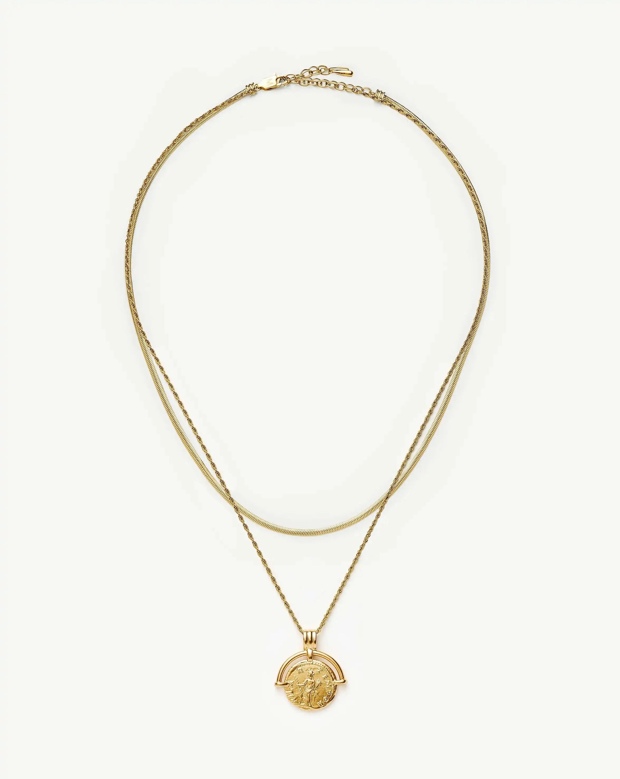 The Roman Arc Everyday Necklace Set | 18k Gold Plated Necklace Sets Missoma 