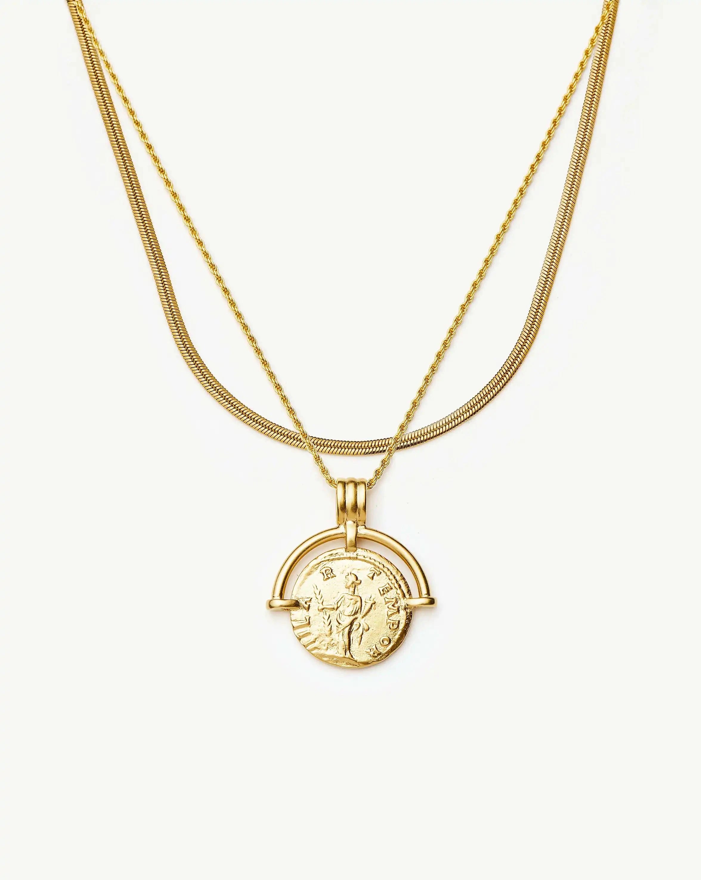 The Roman Arc Everyday Necklace Set | 18k Gold Plated Necklace Sets Missoma 