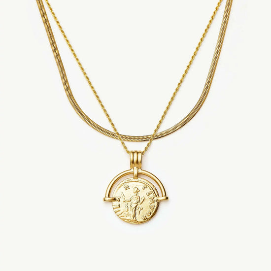 The Roman Arc Everyday Necklace Set | 18k Gold Plated Necklace Sets Missoma 