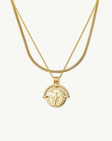 The Roman Arc Everyday Necklace Set | 18k Gold Plated Necklace Sets Missoma 