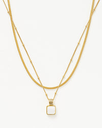 The Signature Gemstone Necklace Set Necklace Sets Missoma 