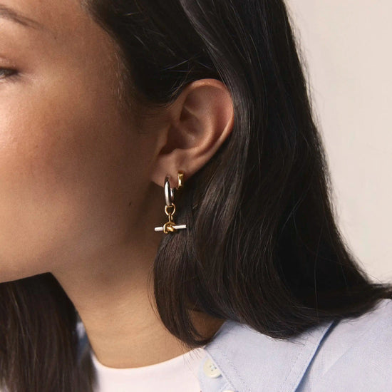 The T-Bar Earring Set | 18k Gold Plated, Silver Plating on Brass Earrings Set Missoma 