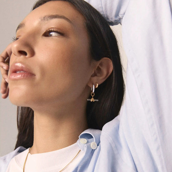 The T-Bar Earring Set | 18k Gold Plated, Silver Plating on Brass Earrings Set Missoma 