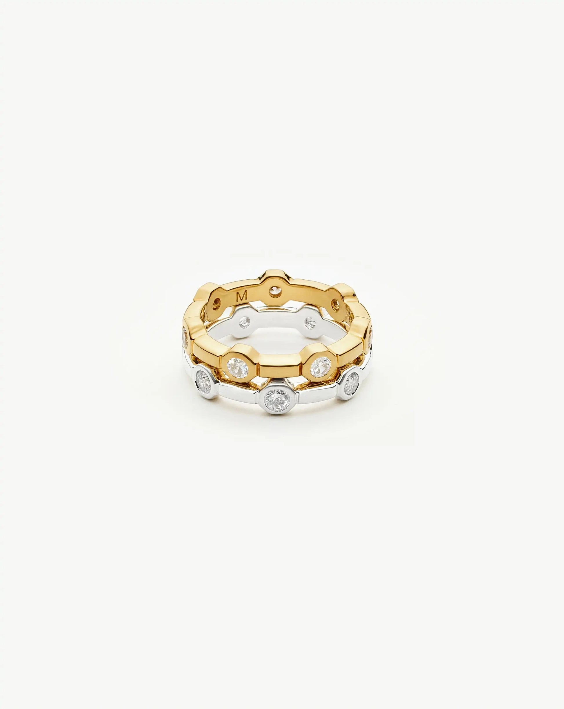 The Tennis Stacking Ring Set | 18k Gold Plated, Silver Plated Rings Set Missoma 