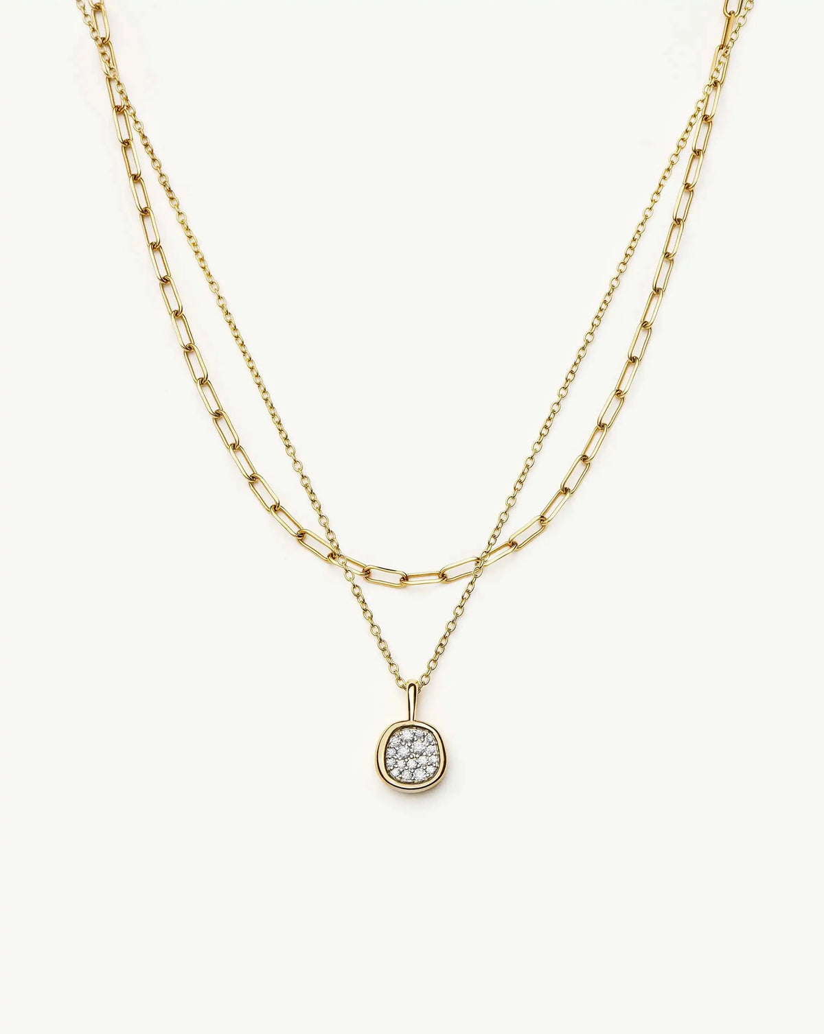 The Treat Yourself Necklace Set | 18k Gold Plated/Cubic Zirconia Necklace Sets Missoma 