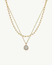 The Treat Yourself Necklace Set | 18k Gold Plated/Cubic Zirconia Necklace Sets Missoma 
