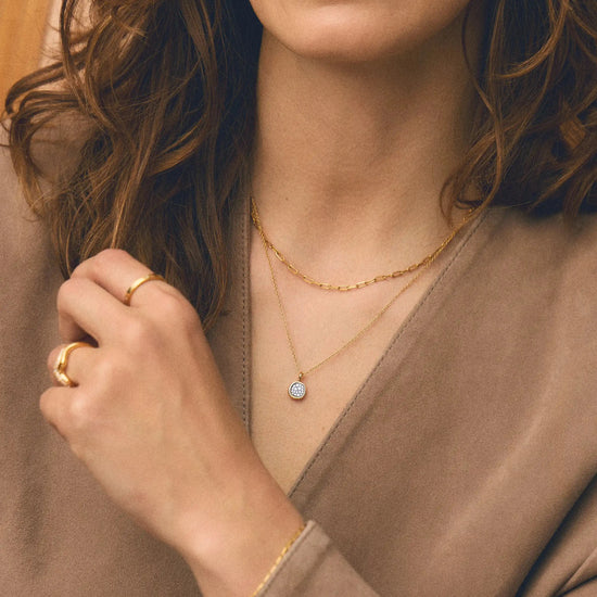 The Treat Yourself Necklace Set | 18k Gold Plated/Cubic Zirconia Necklace Sets Missoma 