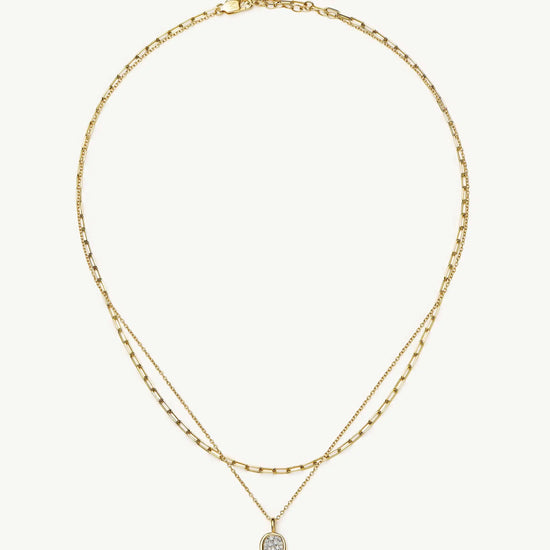 The Treat Yourself Necklace Set | 18k Gold Plated/Cubic Zirconia Necklace Sets Missoma 