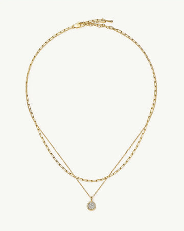 The Treat Yourself Necklace Set | 18k Gold Plated/Cubic Zirconia Necklace Sets Missoma 